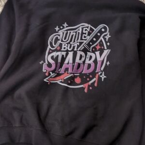 Black Graphic Sweatshirt